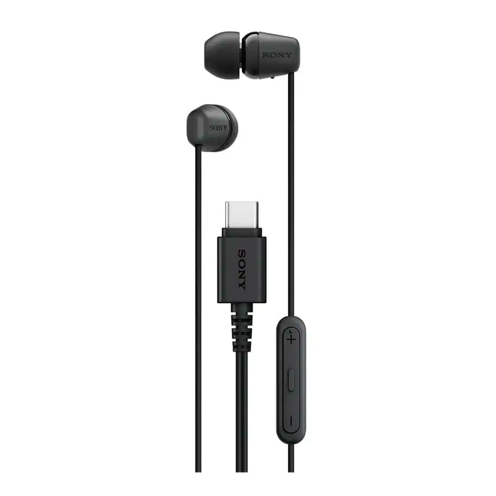 Audífonos in ear USB Tipo-C Sony IER-EX15C con cable, graves potentes, diseño ligero, negro